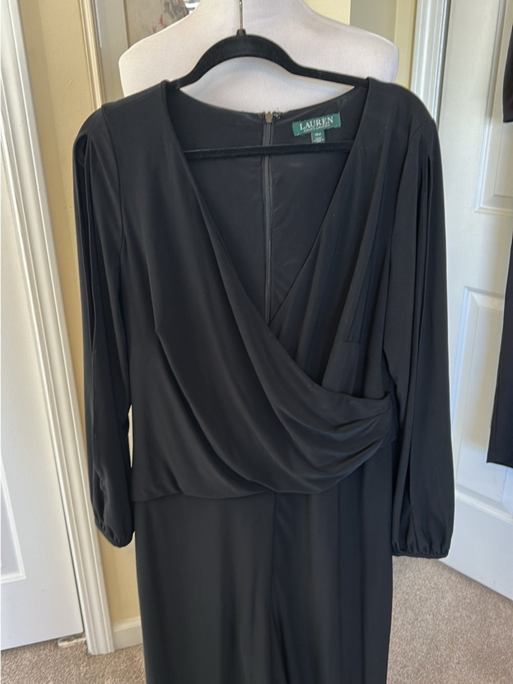 Ralph Lauren Black jumpsuit with Signature Green Label